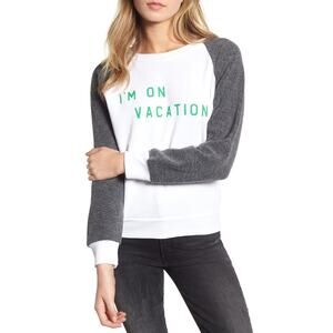 NWT Wildfox I'm On Vacation Sweatshirt - Large